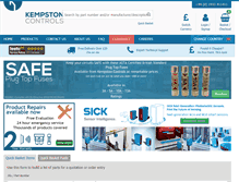 Tablet Screenshot of kempstoncontrols.co.uk